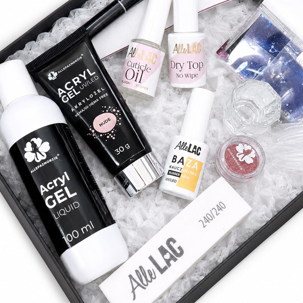 Kit Acrylgel / Polygel Complet pour Construction et Renforcement des Ongles