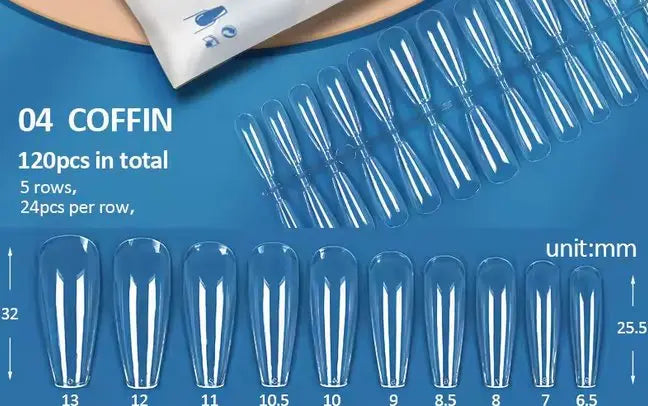 Boite de 240 Capsules Full Long Coffin en Plastique ABS Transparente OCIBEL