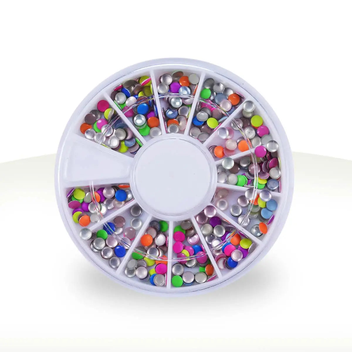 Carrousel Déco Métal Rond Fluo Nail Art OCIBEL