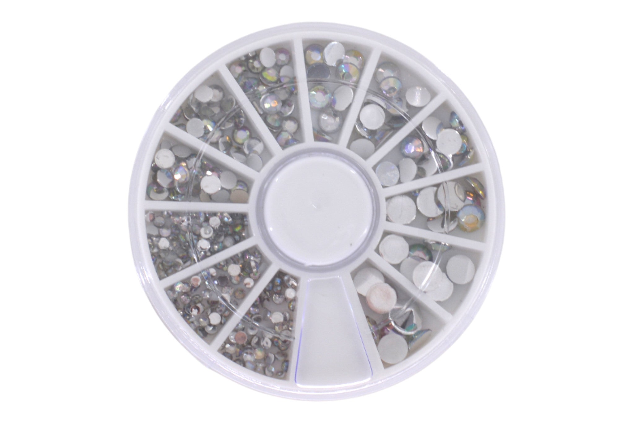 Carrousel Nail Art Strass Argent Multi Taille OCIBEL