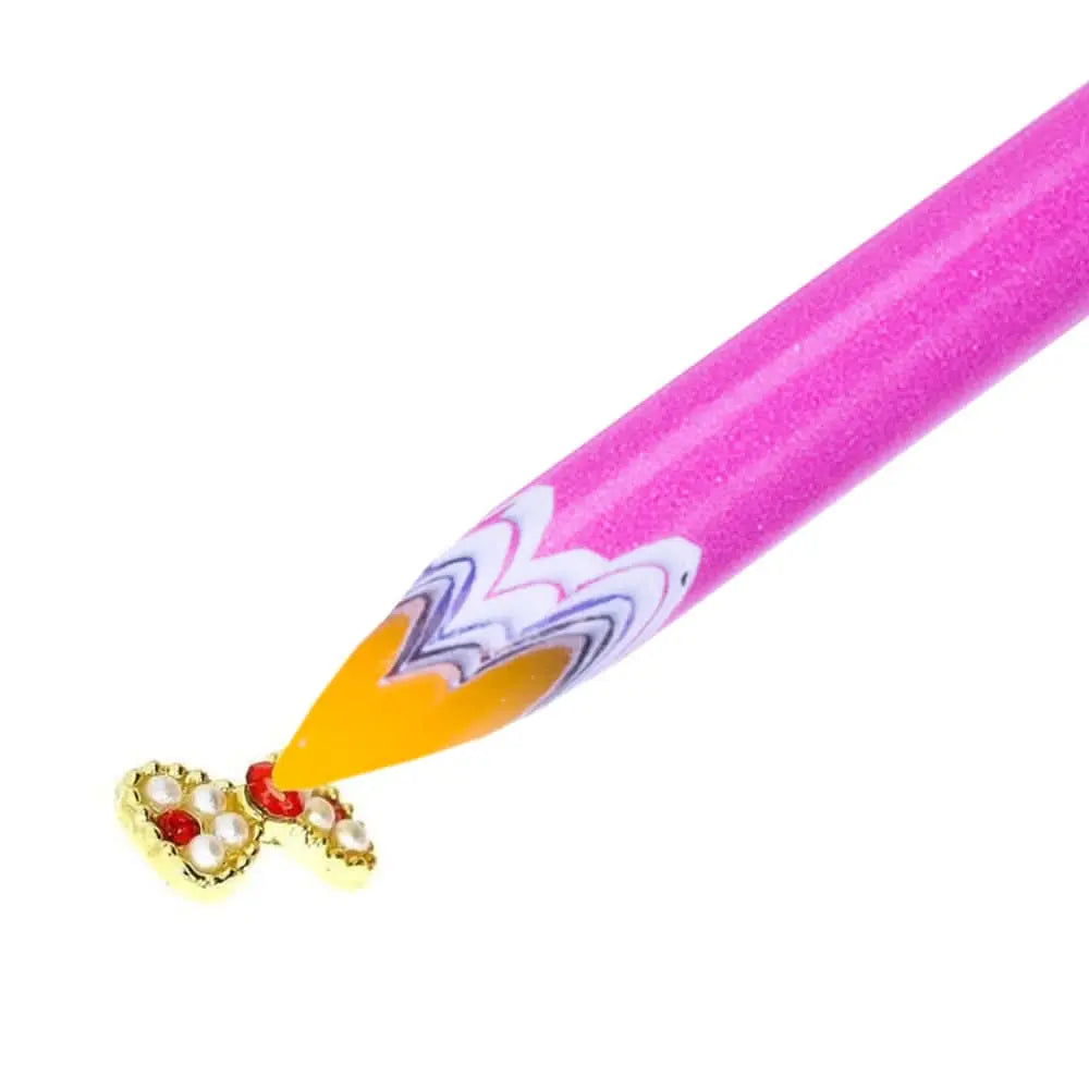 Crayon à cire de 22cm pour appliquer les décorations Nail Art (Strass et décoration) OCIBEL