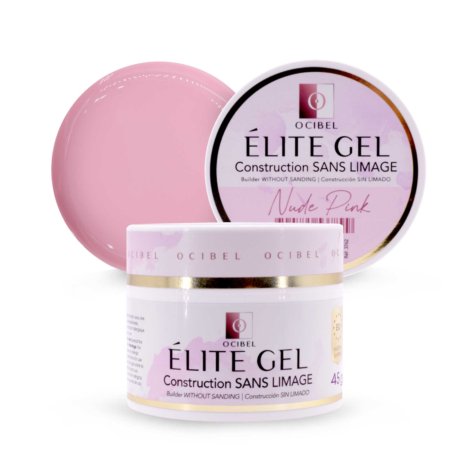 Élite - Gel Construction SANS LIMAGE 45g - Nude Pink OCIBEL