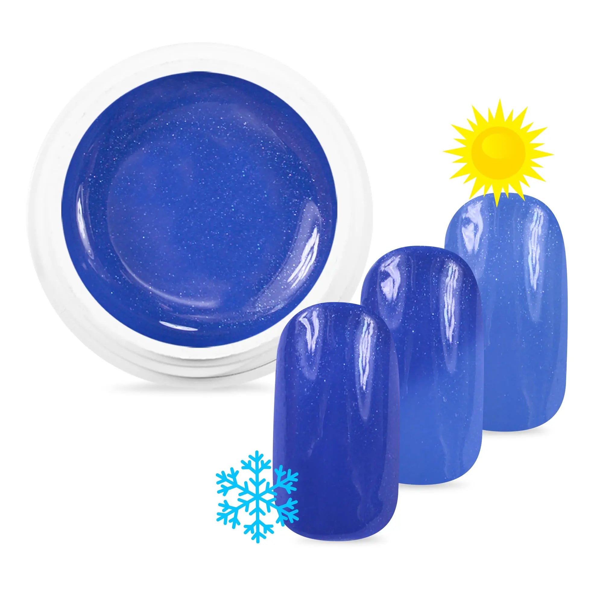 Gel Color Pro 5ml 2565 - Thermo Métallisé Bleu / Bleu Clair OCIBEL