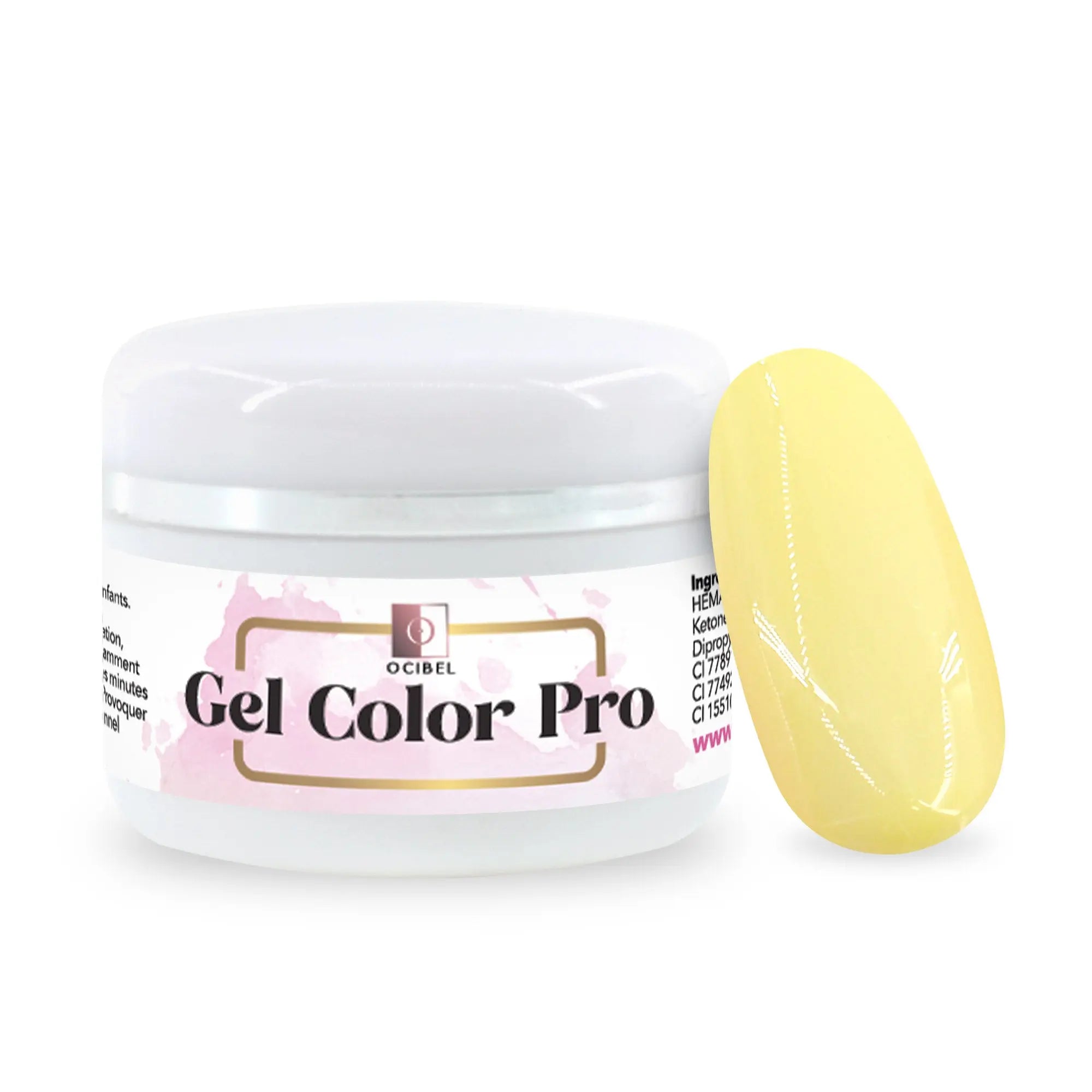 Gel Color Pro 5ml 4763 - Jaune Pastel Soleil OCIBEL