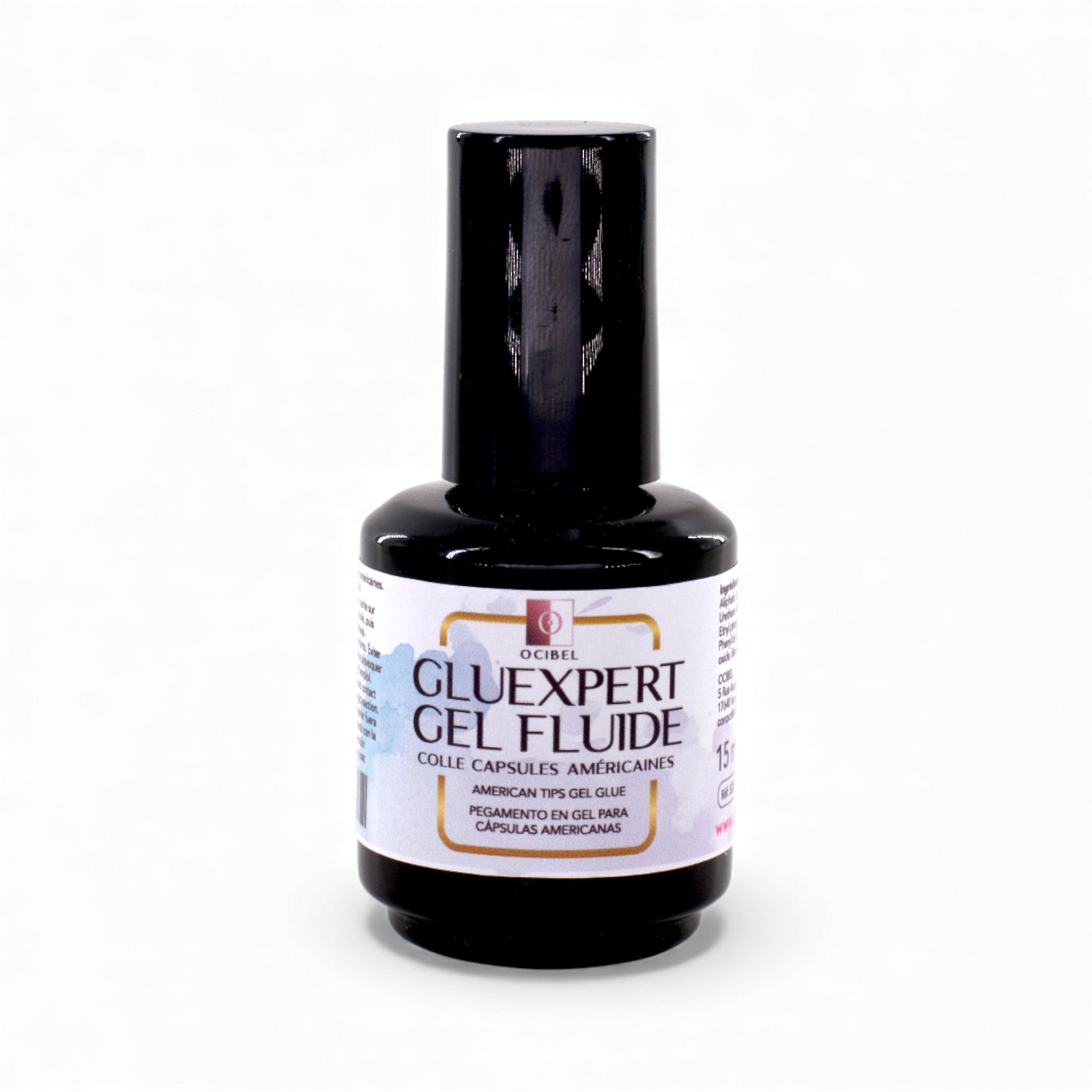 GlueXpert Gel - Colle Gel Spécial Tips et Capsules Américaines - 15 ml OCIBEL