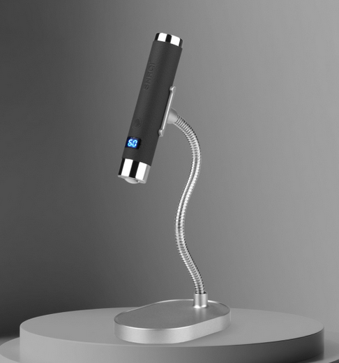 Lampe Fix & Go 5W Sans Fil Détecteur Mouvement Pied Aimanté 30/60s - Noir OCIBEL