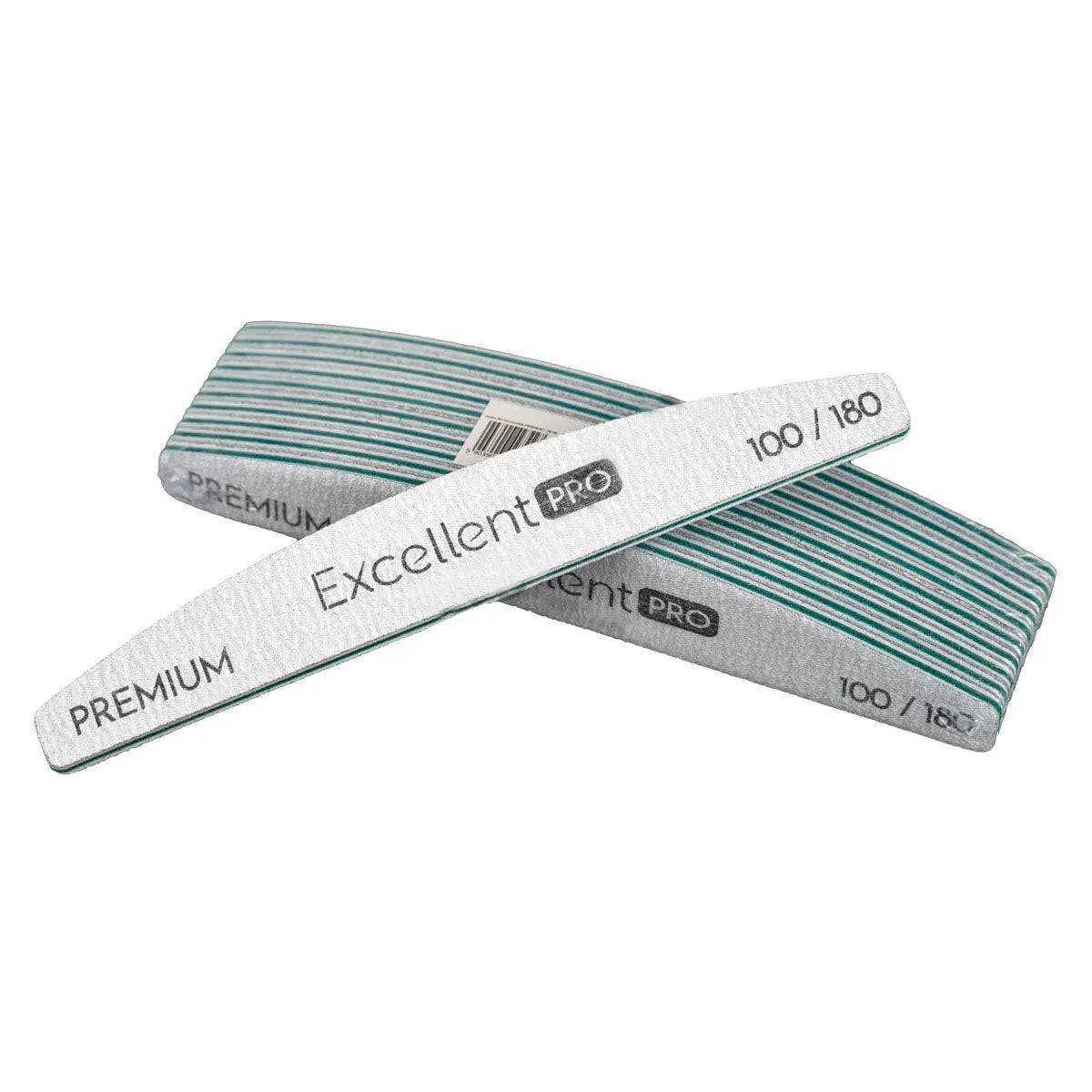 Lot de 10 Limes à Ongles Premium – Demi-Lune Zèbre – Grain 100/180 OCIBEL