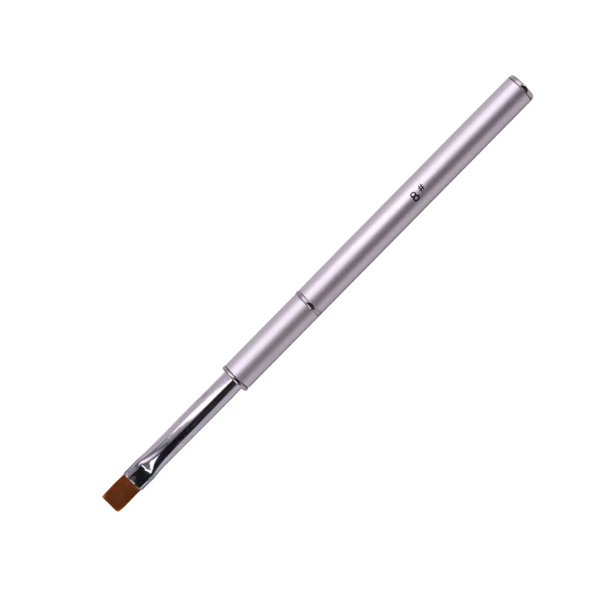 Pinceau Taille 8 Gel Carré – Manche Métal OCIBEL