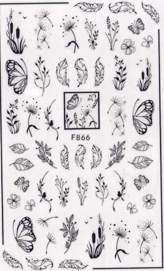 Planche Stickers Autocollant Plante OCIBEL