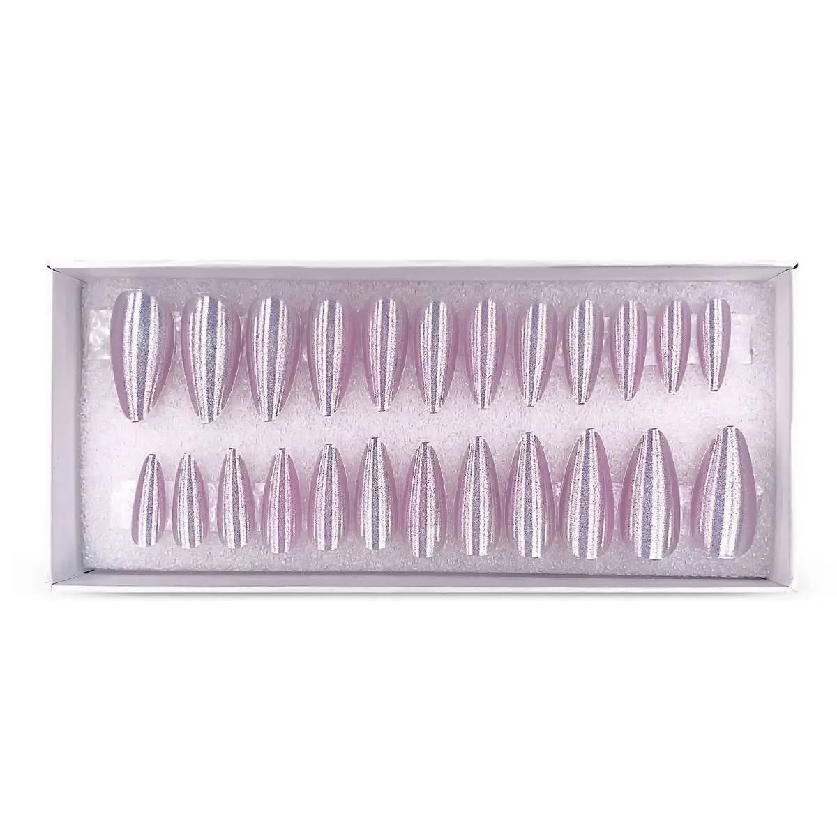 Press On Nails Faux Ongles Réutilisables - Medium Amande Mauve Licorne OCIBEL