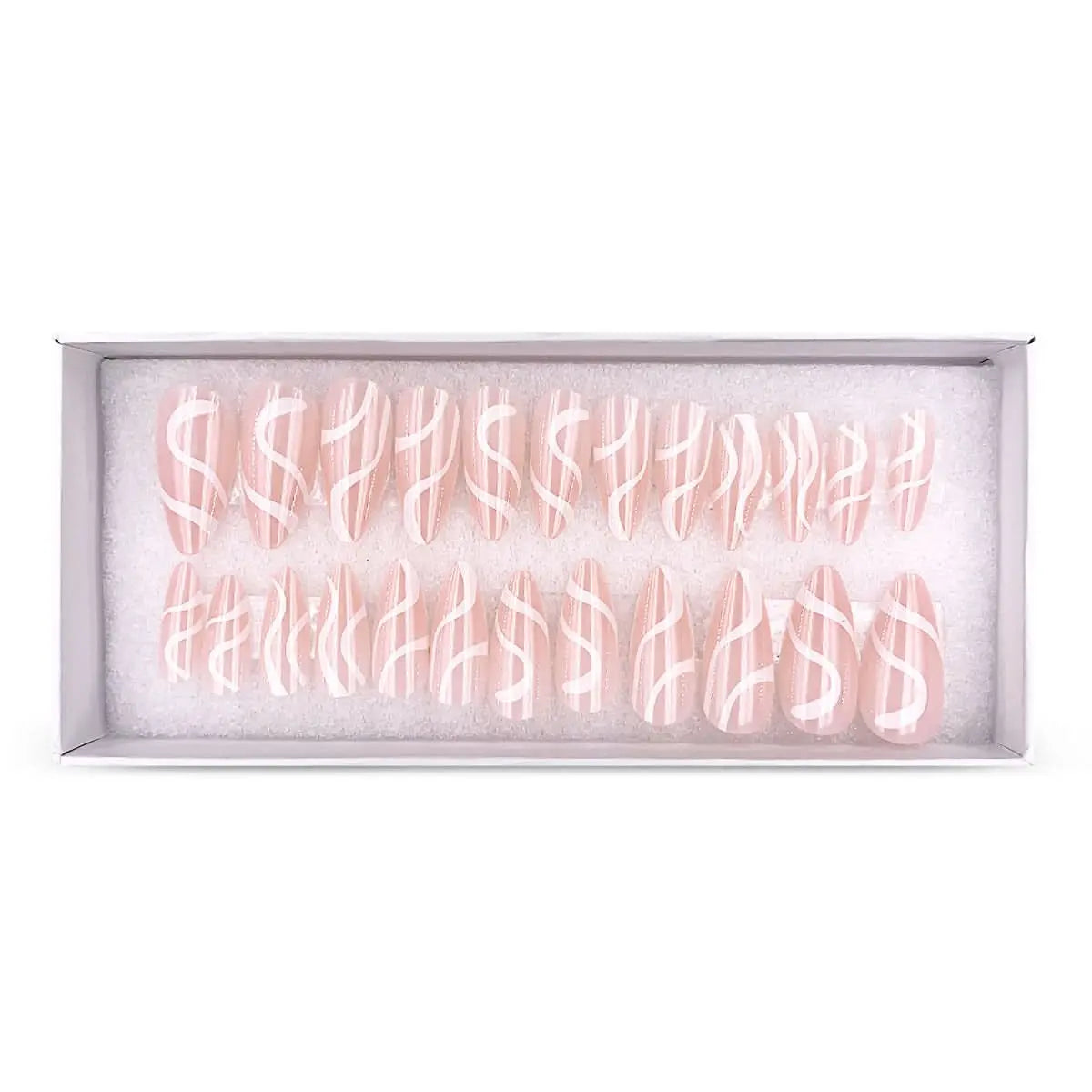 Press On Nails Faux Ongles Réutilisables - Medium Amande Nude OCIBEL