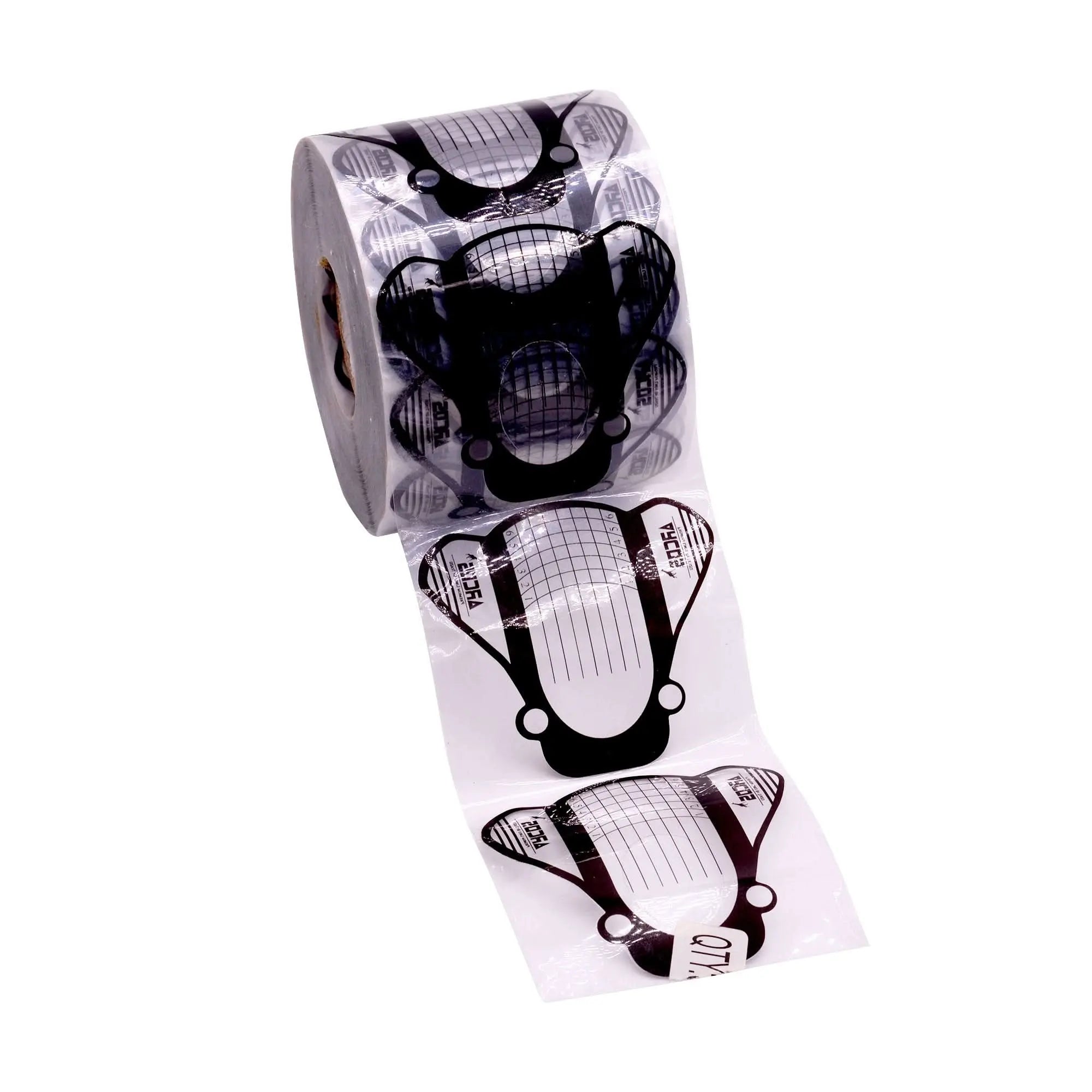 Rouleau 500 Chablons Transparent Carré Arrondi Pour réaliser des ongles Carré, Amande OCIBEL