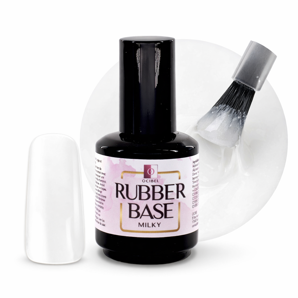 Rubber Base - Gummy Base UV / LED Milky Sans HEMA / DI-HEMA - 15 ml OCIBEL