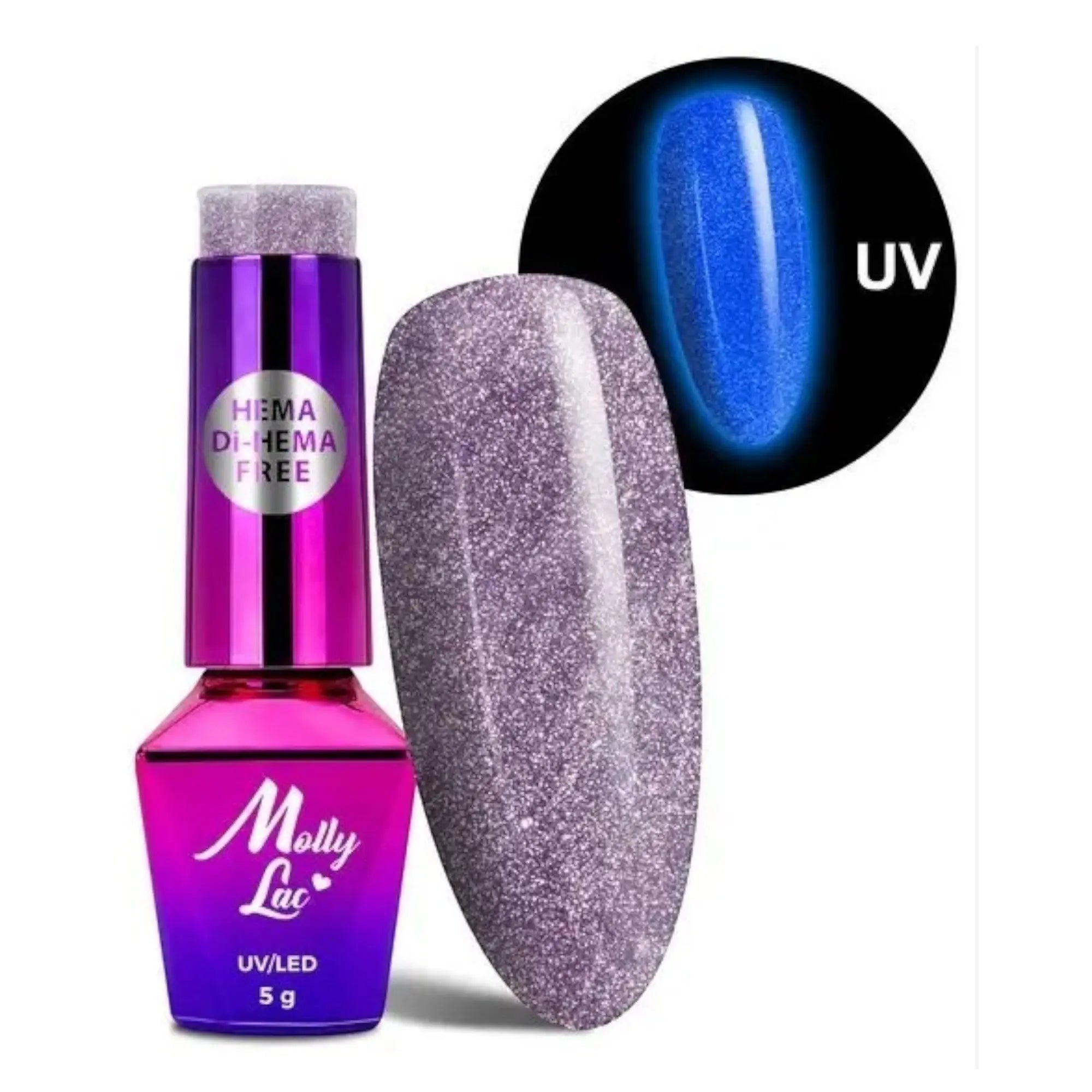Vernis Semi Permanent Molly Lac 5ml - Glow in the Dark 675 OCIBEL
