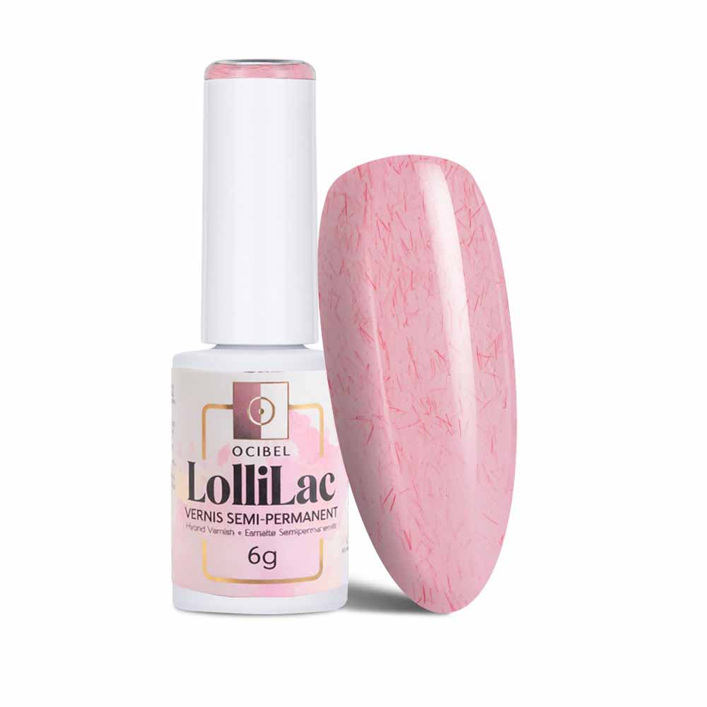 Vernis Semi Permanent UV / LED - Pink Fiber Milk 6g OCIBEL