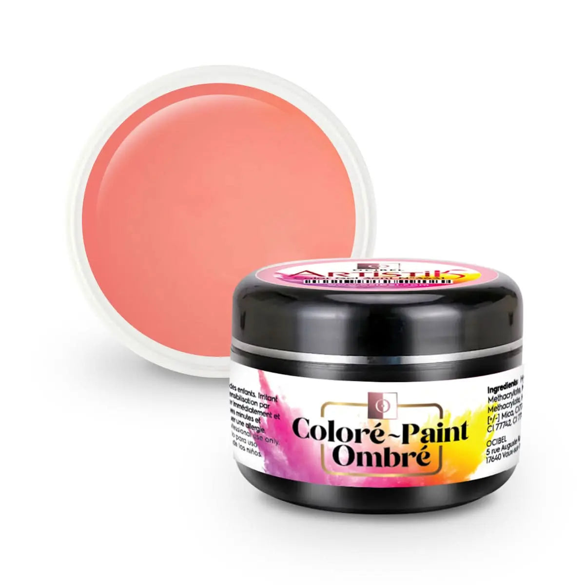 ArtistiK Color Gel 3en1 (couleur, ombré, paint) SANS HEMA / DI-HEMA UV / LED N°3647 - 5g OCIBEL