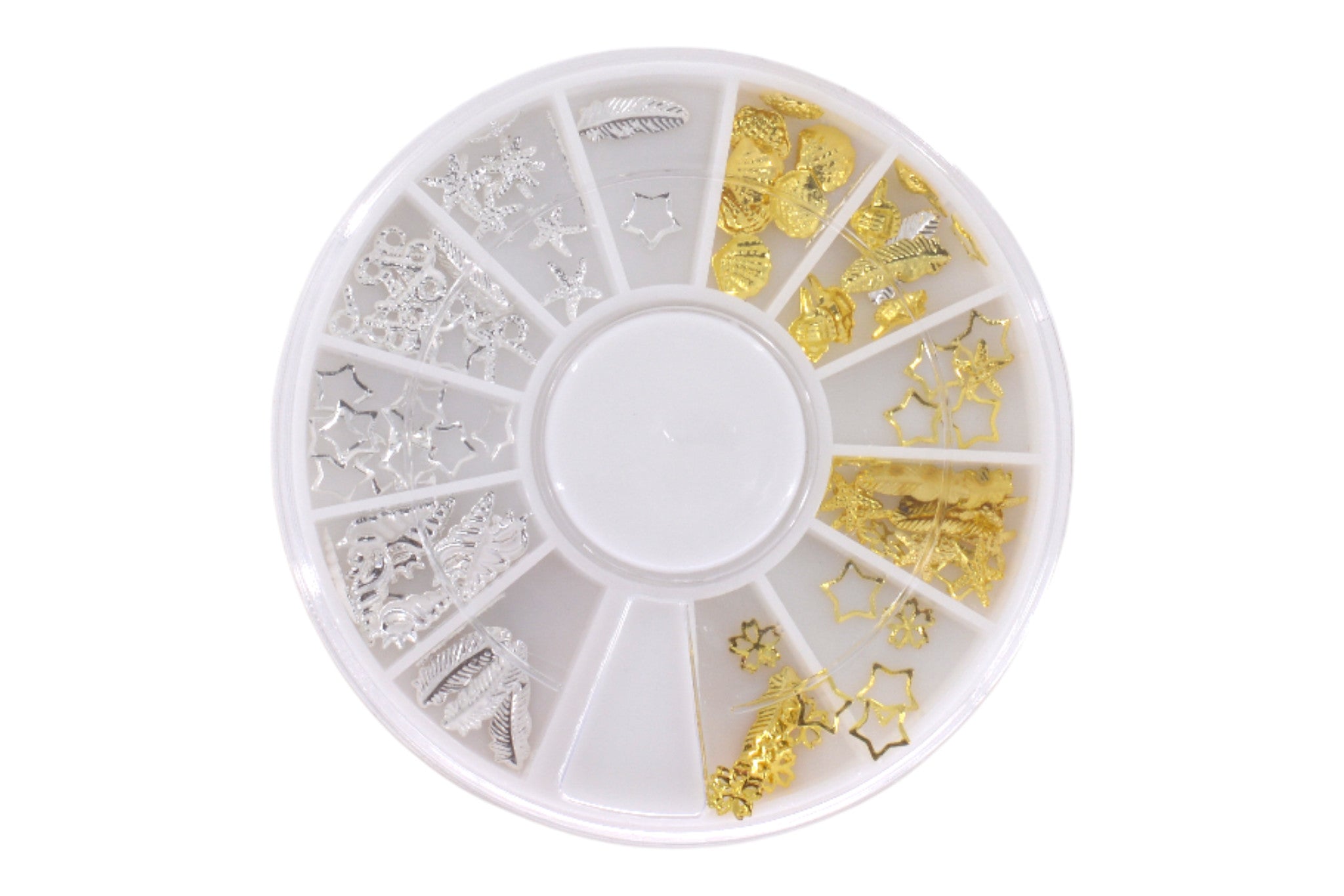 Carrousel Nail Art Déco Métal Plume Etoile Or Argen OCIBEL