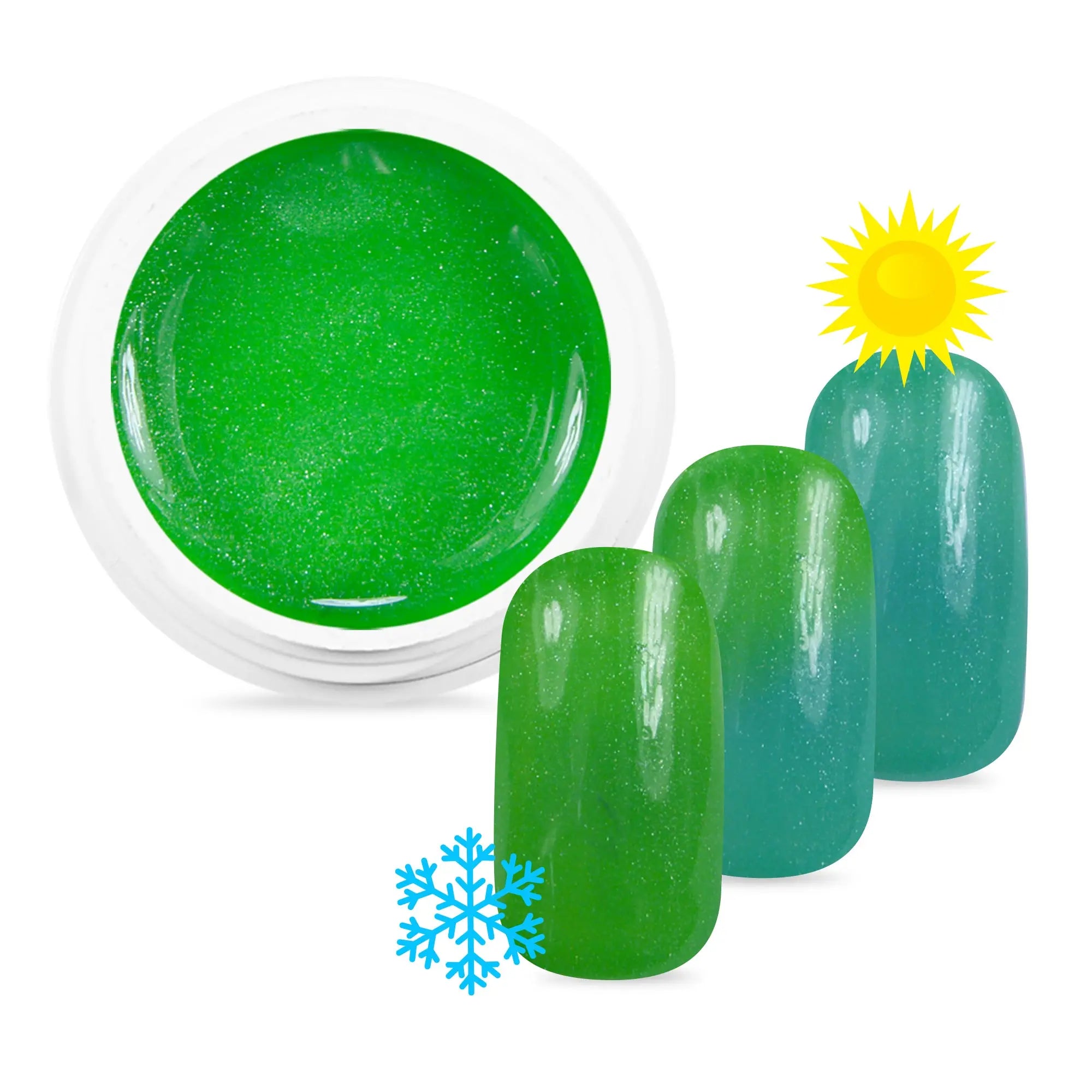 Gel Color Pro 5ml 2612 - Thermo Métallisé Vert / Vert Frais OCIBEL