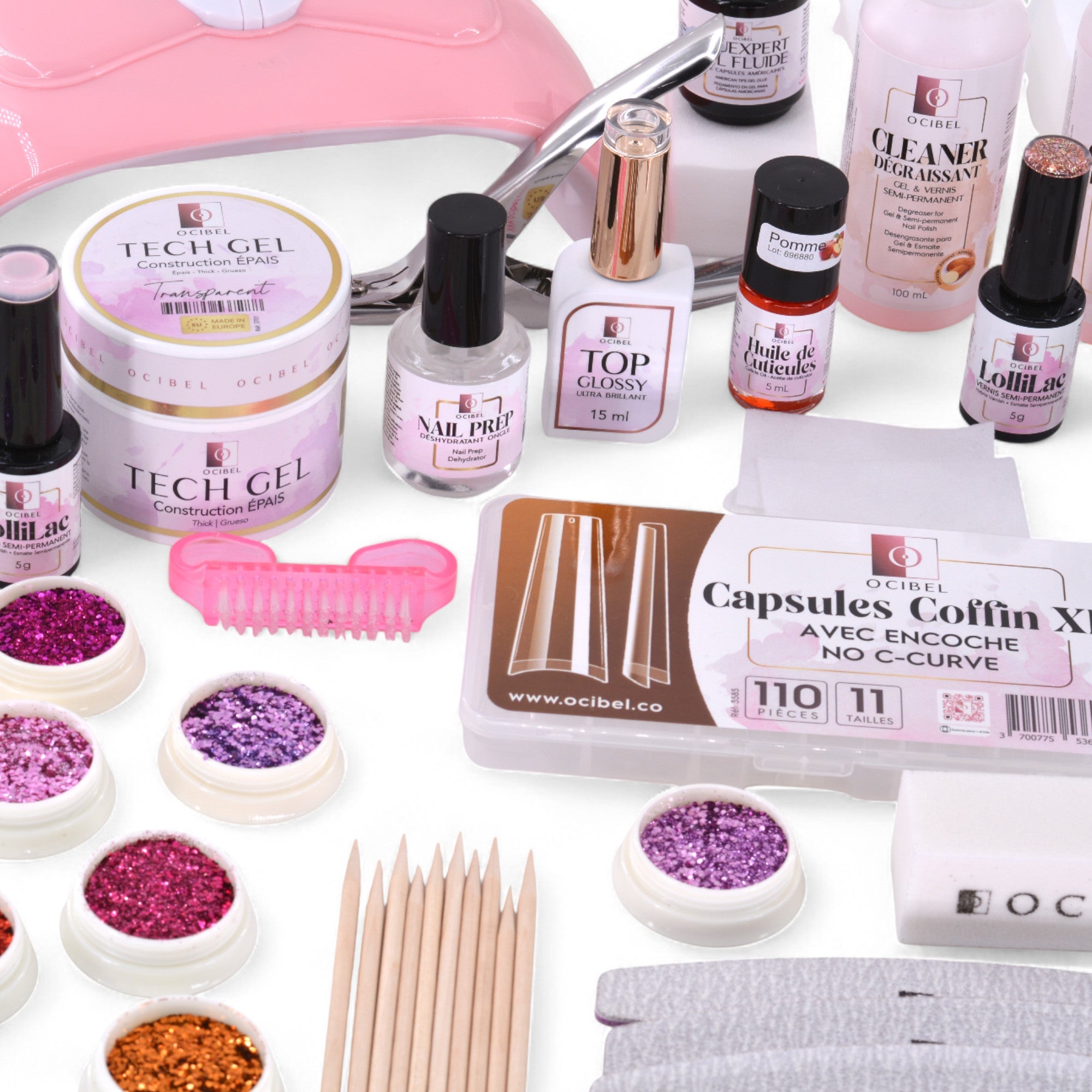Kit Ongles Complet MASTER Tech Gel OCIBEL – Formation & Pose Gel Professionnelle OCIBEL