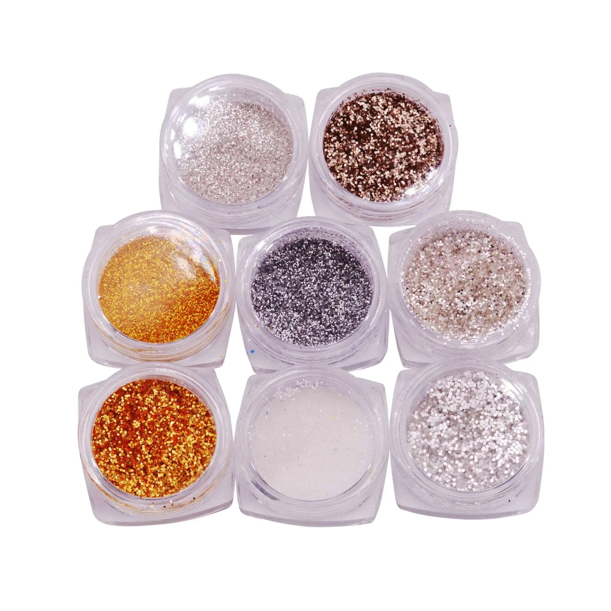 Lot de 8 Pots de Poudre Paillettes Glitter OCIBEL